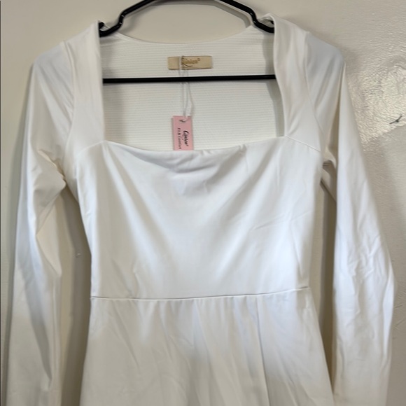 White Long Sleeve Dress nwt women’s small‎ - Picture 4 of 6
